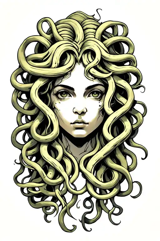 medusa head tattoo design idea