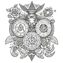 libra taurus aquarius scorpio cancer together in chest piece tattoo tattoo design idea