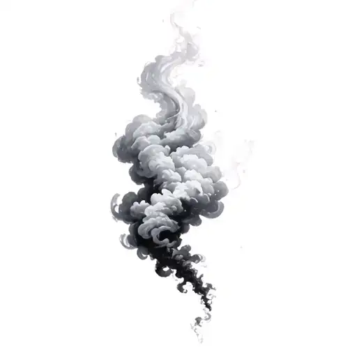 Filler Clouds and Smoke tattoo design idea
