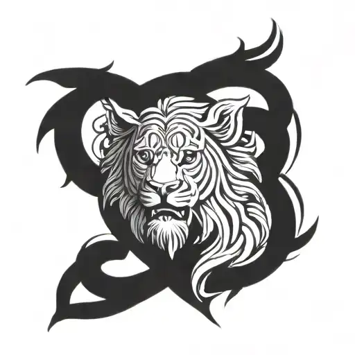 strength and discipline symbol tattoo design idea