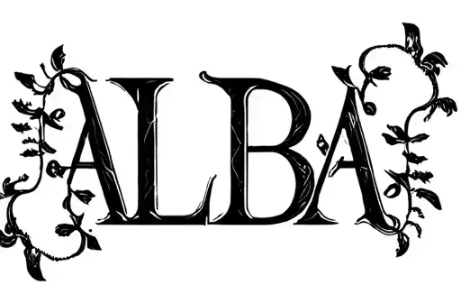 "ALBA" tattoo design idea