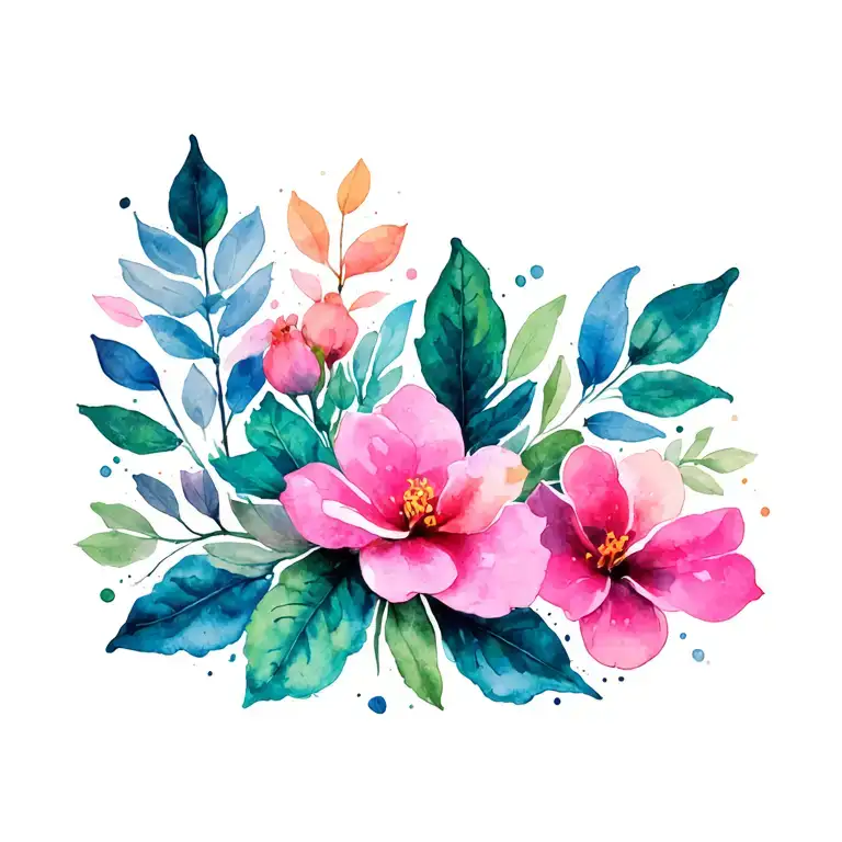 unalome for breast cancer  tattoo design idea