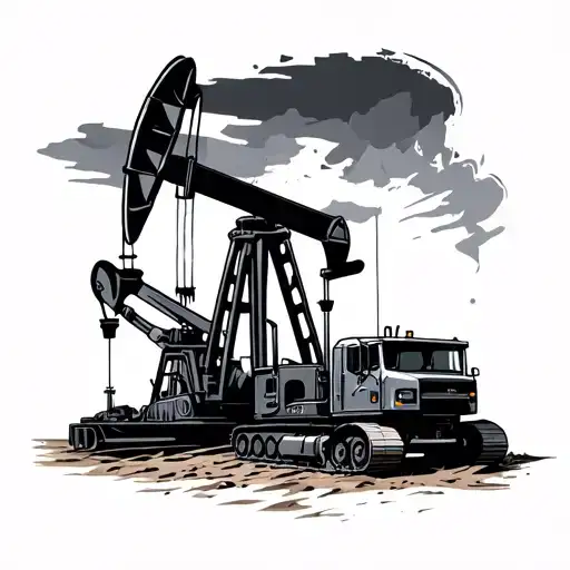Oilfield tattoo design idea