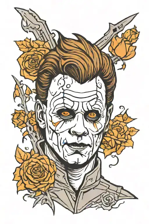 michael myers tattoo design idea