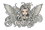 Bratz logo tattoo design idea