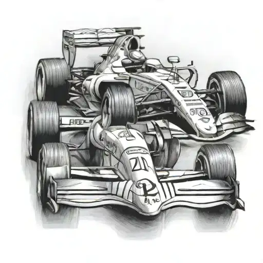 Ferrari Formula 1 tattoo design idea