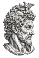 michelangelo sculpture david tattoo design idea