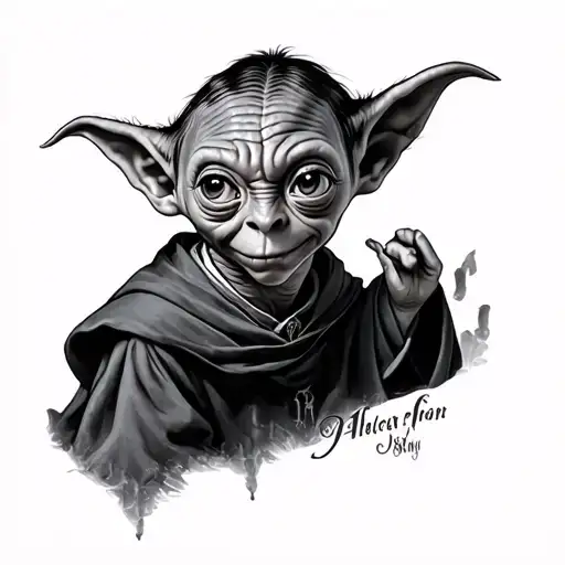 Dobby Harry Potter tattoo design idea