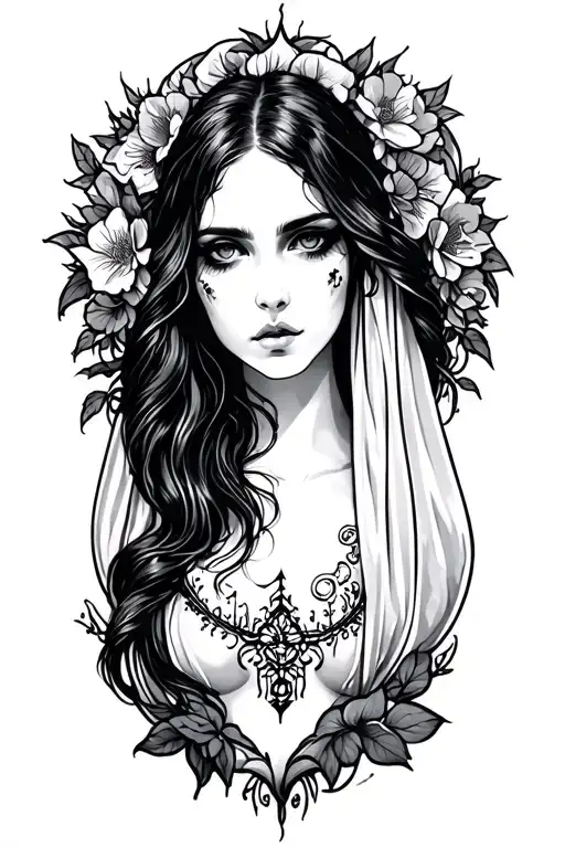 The Llorona tattoo design idea