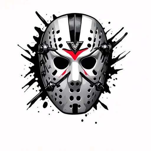Jason mask tattoo design idea