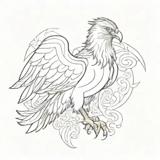 Albanian eagle tattoo design idea