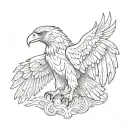 Albanian eagle tattoo design idea