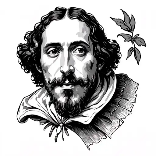 Elliott smith Shakespeare Greek tattoo design idea