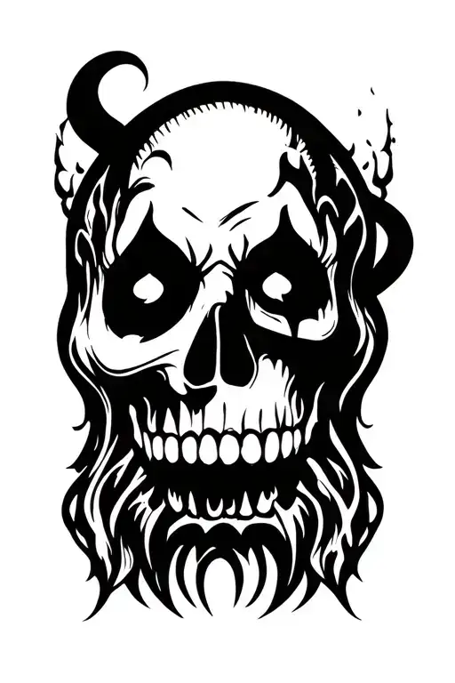 Juggalo non gang tattoo design featuring tattoo design idea