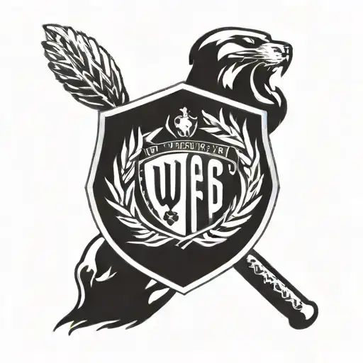 a fan paint a vfb stuttgart logo combined tattoo design idea
