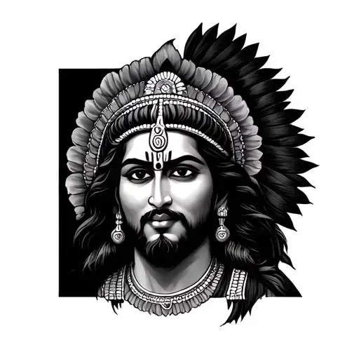 Shri Ram tattoo design idea