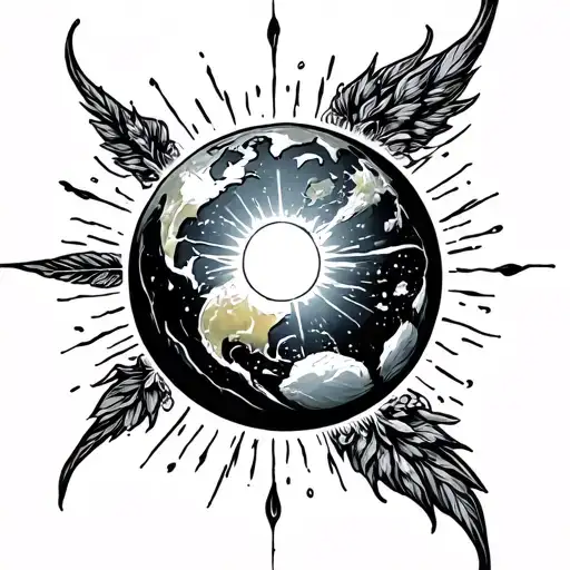 salt and light of the earth tattoo design idea
