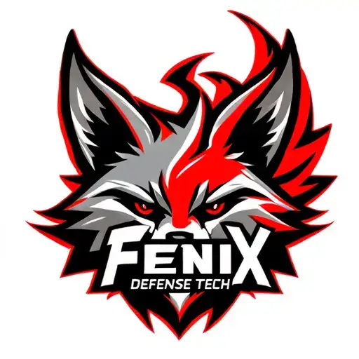 "Fenix Defense Tech" "Fenix Defense Tech" Military War Style Fox Head with Phoenix Body with strength logo tattoo design idea