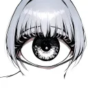 Rei ayanami rei from evangelion neon Genesis eye tattoo design idea