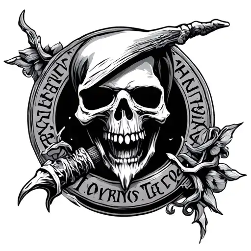 death reaper seal tattoo design idea