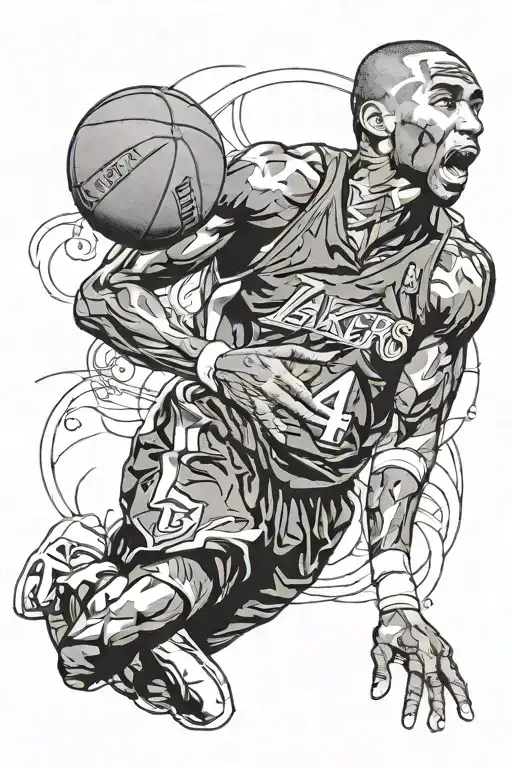 Kobe Bryant Black Mamba tattoo design idea