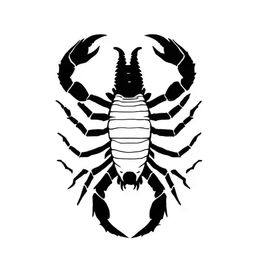 scorpion, black, hybrid creature combining, anime inspired tattoo meaningful tattoo design idea