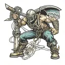 lineman tattoo design idea