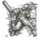 lineman tattoo design idea