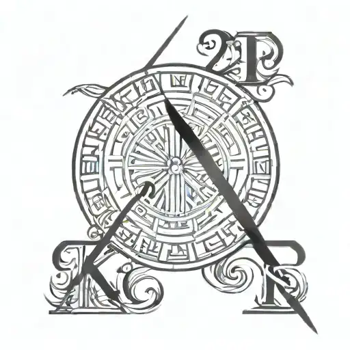 2023 Roman Numerals tattoo design idea