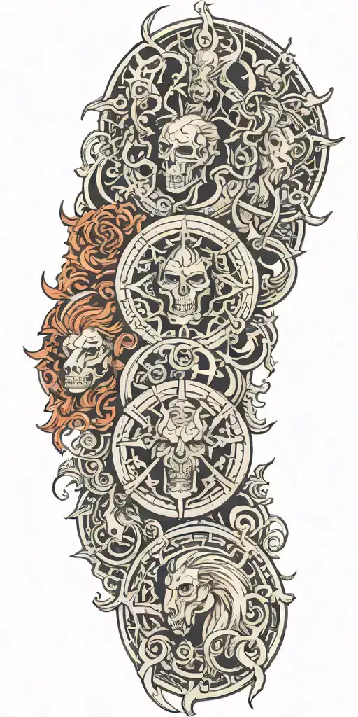 the four horsemen  tattoo design idea