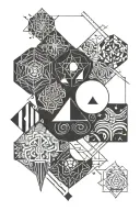 four elements tattoo design idea