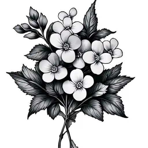 hospice nurse tattoo in memory of patients with forget me not flowers tattoo design idea