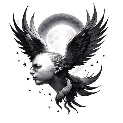 Heaven Lights tattoo design idea