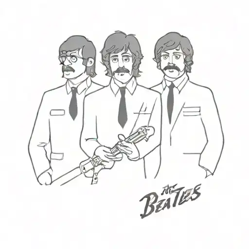 the Beatles band tattoo tattoo design idea