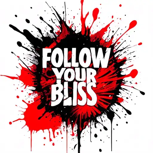 follow your bliss quote tattoo design idea