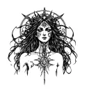 hecate goddess tattoo design idea