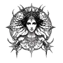 hecate goddess tattoo design idea
