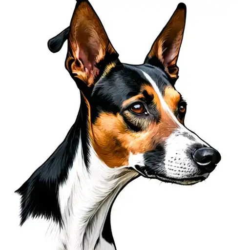 Basenji tattoo design idea