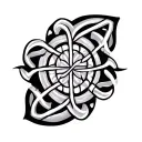 celtic tribal patterns tattoo design idea
