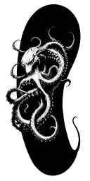 kraken attacking a ship tattoo design idea