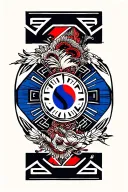 Korean flag tattoo design idea