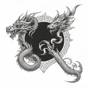 gemini dragon cavite tattoo design idea