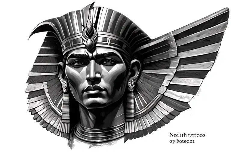 Egyptian God tattoo design idea