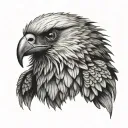 bearded vulture tattoo design idea