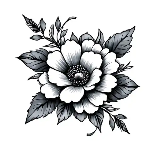 floral design tattoo design idea