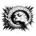 trapped in my mind tattoo design idea