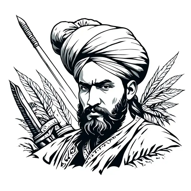 punjab land of warriors tattoo design idea