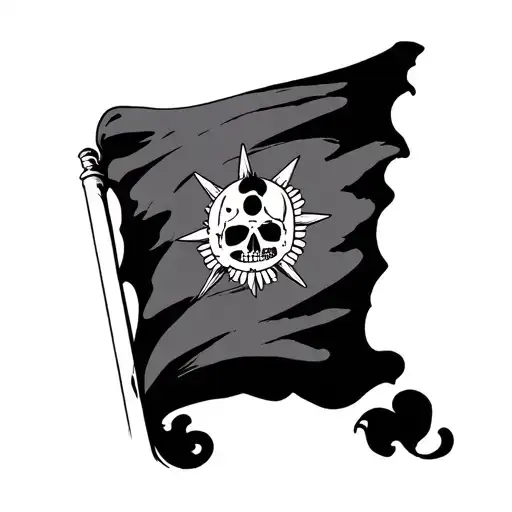 One Piece Flag tattoo design idea