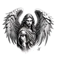 archangel uriel tattoo design idea