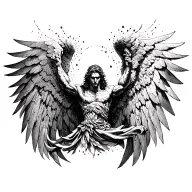 archangel uriel tattoo design idea